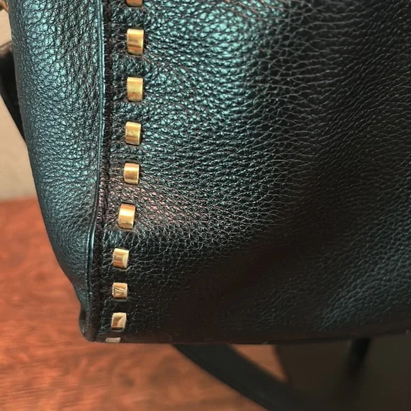 Michael Michael Kors Hamilton Whipstitched Black Pebbled Leather EW Tote - Picture 5 of 15